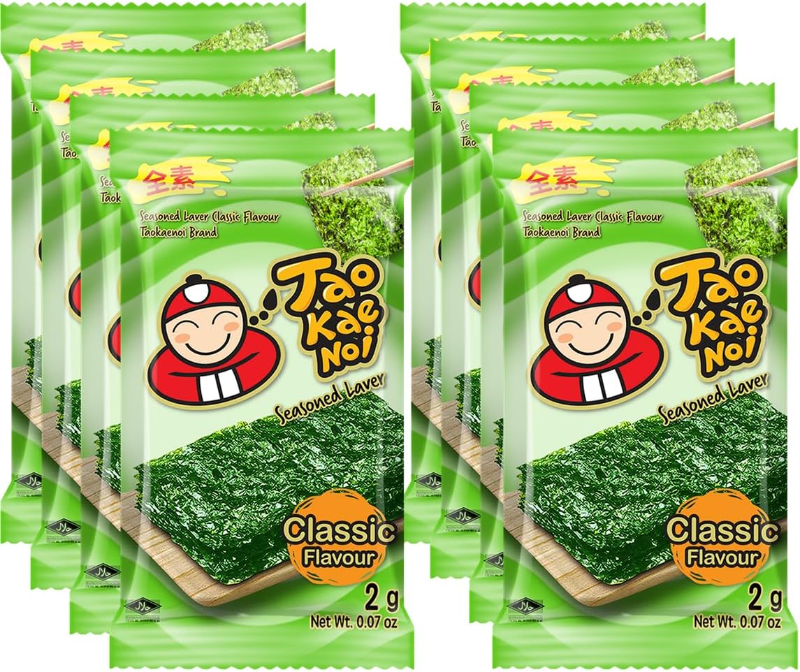 Tao Kae Noi Classic Flavour Seasoned Laver, 16 grams