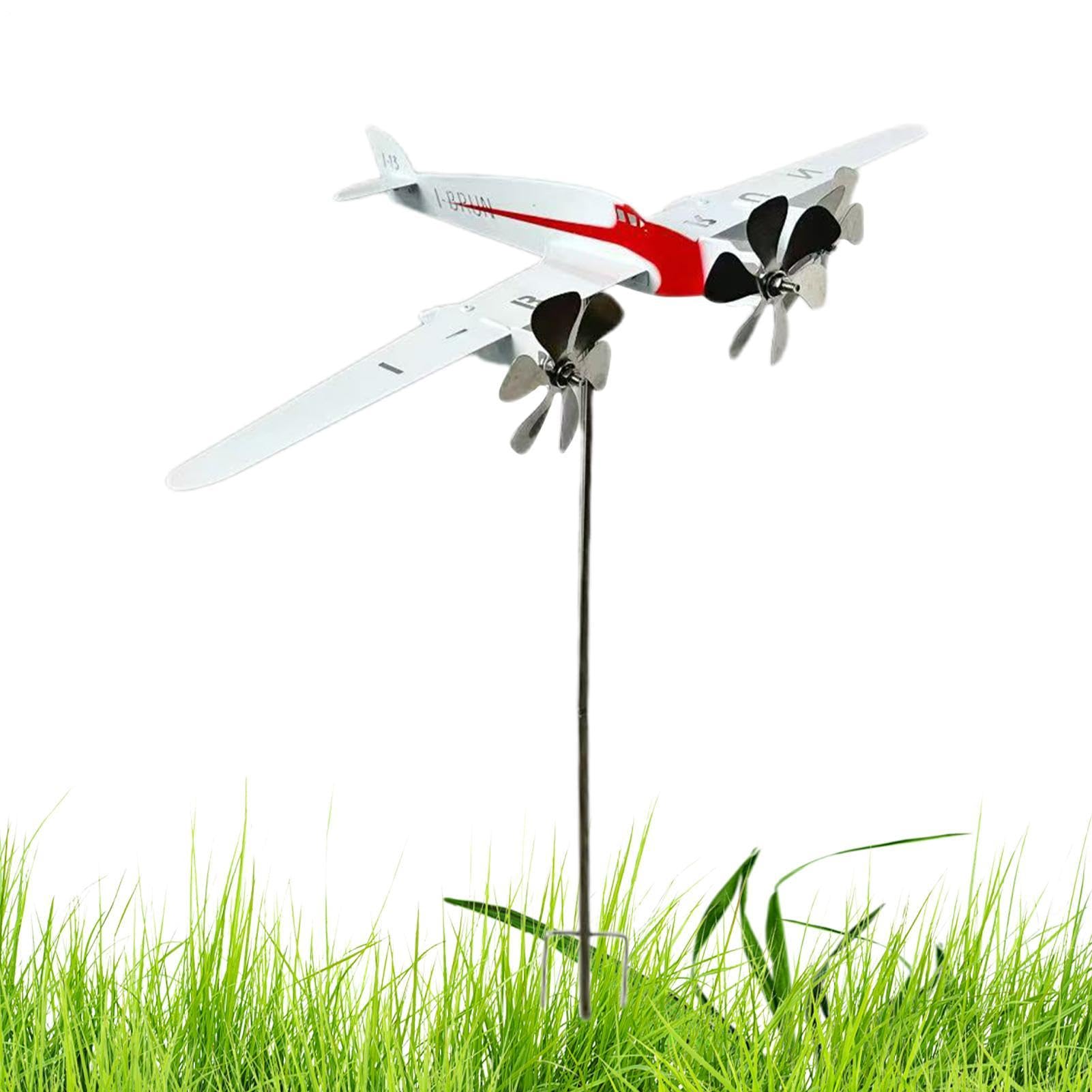 Veletas exteriores de avión metálico para decorar tu jardín trasero o terraza
