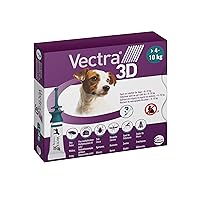 VECTRA 3D Antiparassitario per Cane 3 Pipette Antipulci Antizecche e Antizanzare per