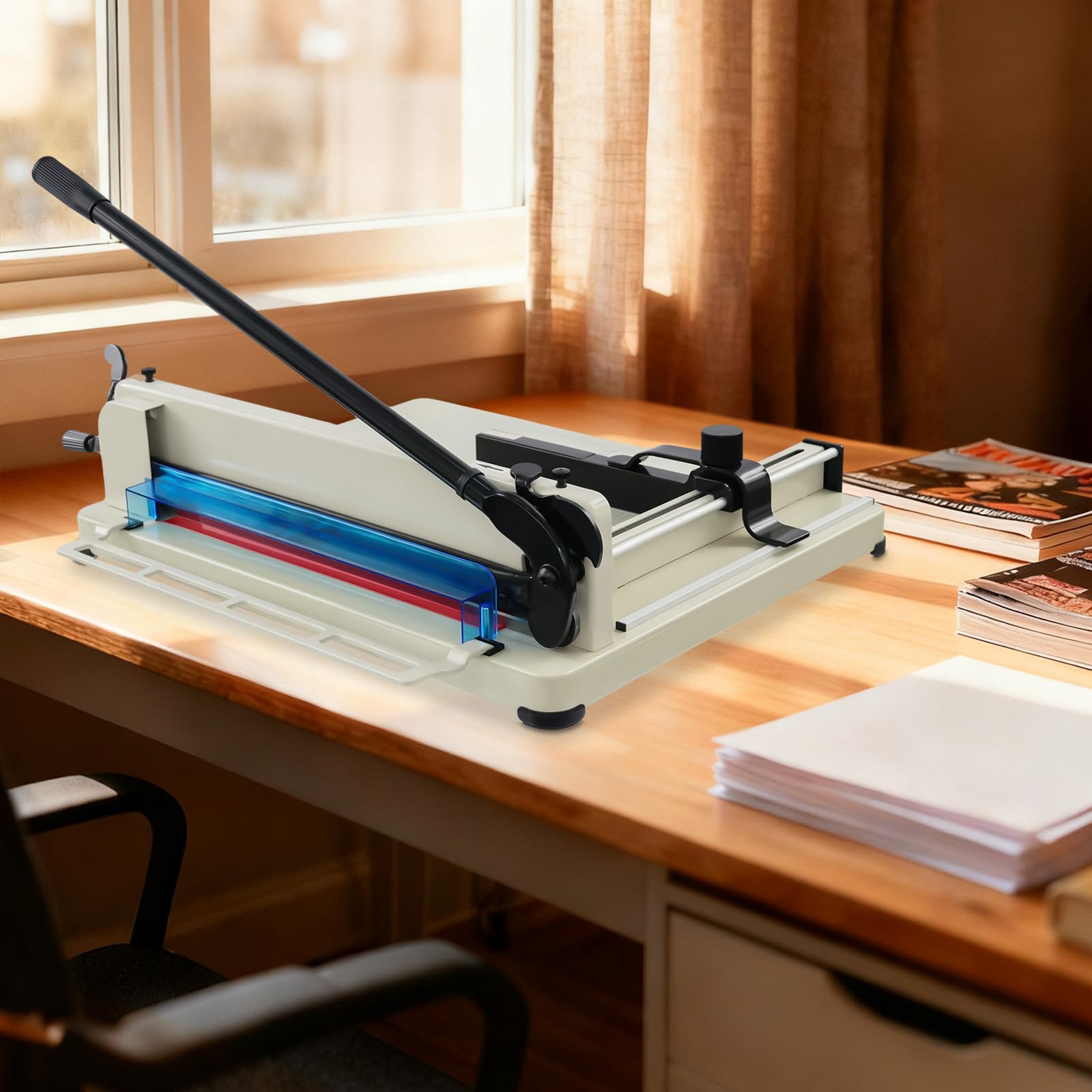Taglierina manuale A3/A4/A5 (carta 400 mm, 400 fogli), taglierina a leva manuale con blocco di sicurezza, forbici a ghigliottina per carta, massima precisione, ufficio, casa, scuola