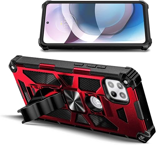 Miniatura 3 de NZND Funda para Motorola Moto One 5G Ace (One 5G UW Ace) con protector de pantalla de vidrio templado (cobertura máxima), protección de cuerpo