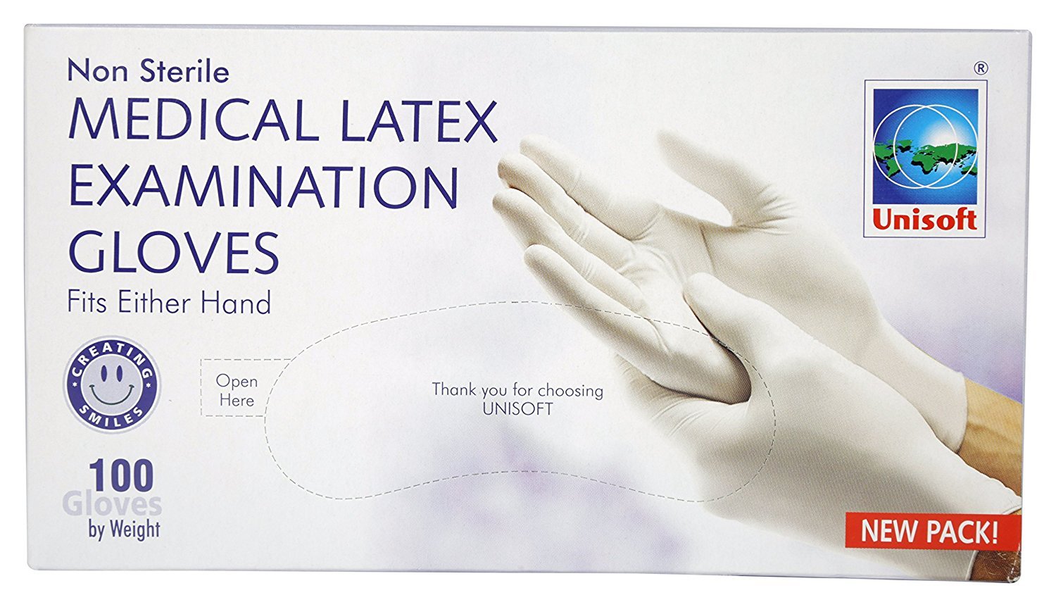 Unisoft Latex White Examination Gloves, 24 cm x 9.4 cm (Pack of 100) (B079SWLGTH) Amazon Price History, Amazon Price Tracker
