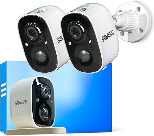 SOVMIKU 2CG3 Starlight Color Night Vision Cámara de seguridad solar inalámbrica al aire libre, 2 años de almacenamiento gratuito en la nube, audio