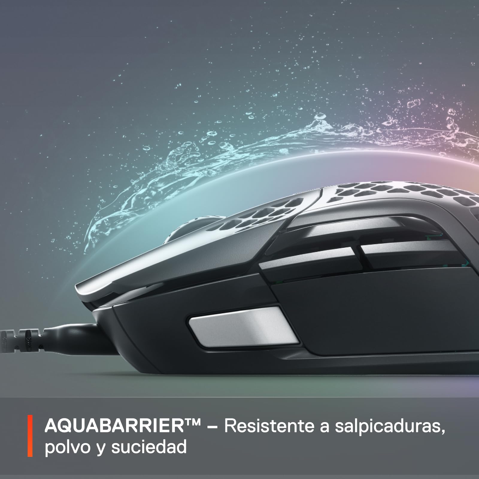 SteelSeries Aerox 5 lekka mysz do gier - 18000 CPI - TrueMove Air Optical Sensor - ultralekka wodoodporna konstrukcja - uniwersalna łączność USB-C