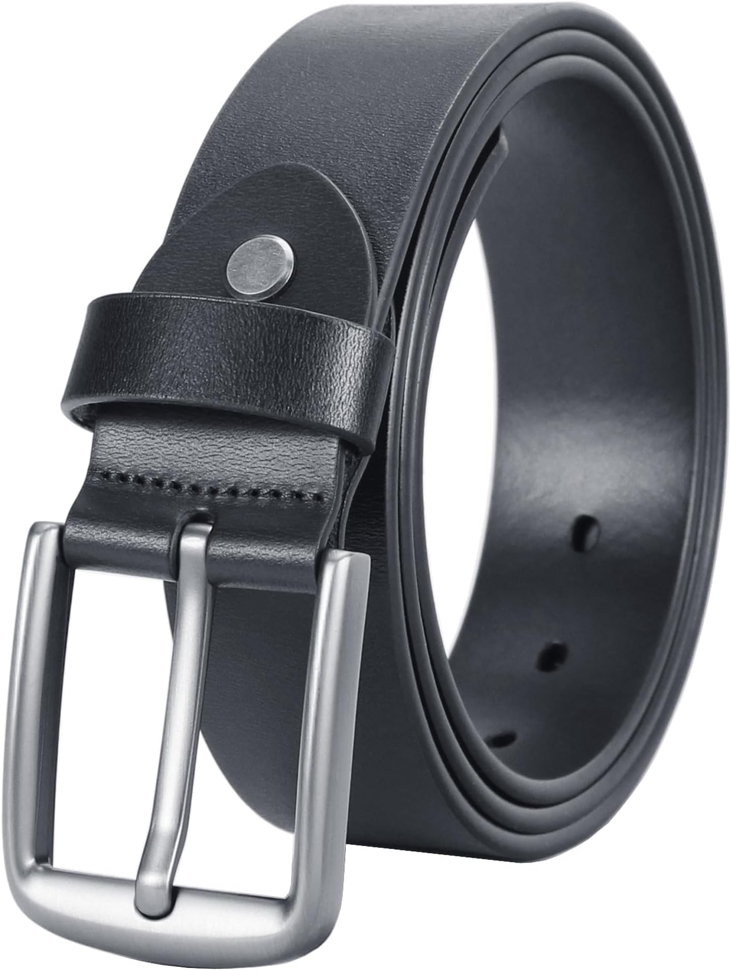 Men's Casual Genuine Leather Dress Belt for Jeans