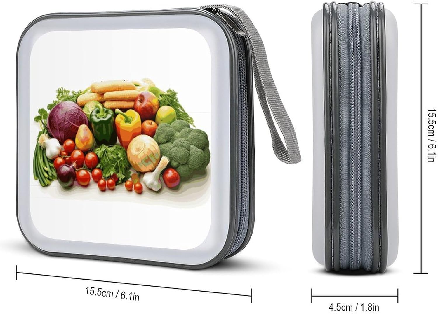 Fresh Vegetables And Fruits CD Case CD Storage Box DVD Sleeves