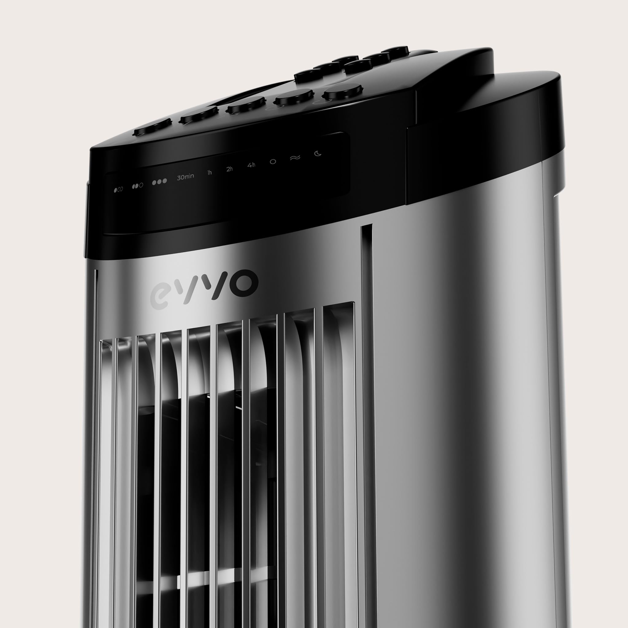EVVO V60 Ventilador de Torre con Ionizador y Función Turbo - Ventilador Vertical Silencioso con Mando a Distancia, Pantalla LED y Temporizador, Ventilador Columna Potente para Salón y Dormitorio — view 6