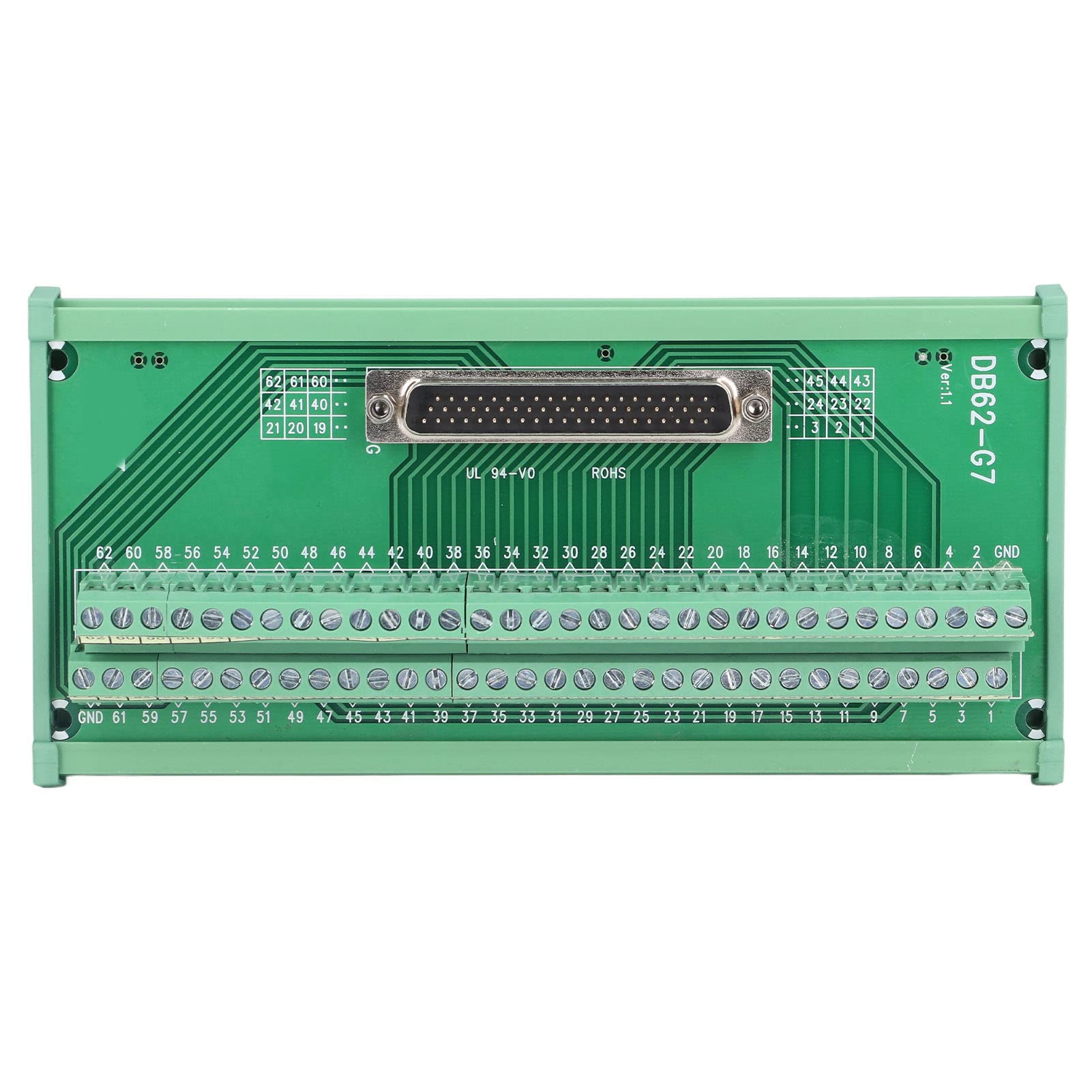 Bloque de terminales DB62-M7 con conector de desconexión para PCB 7