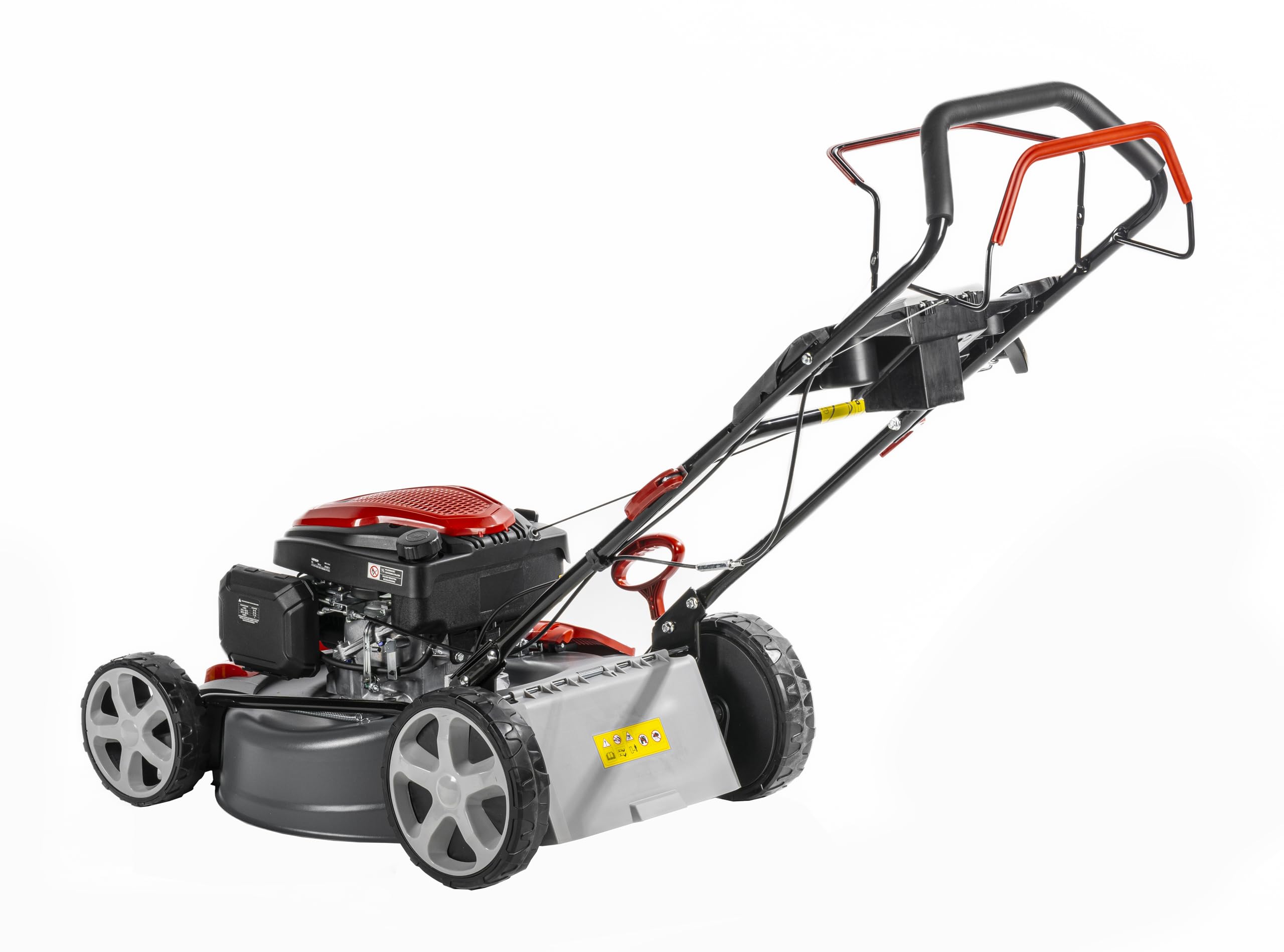 Garden DEDRA Tondeuse à Gazon à Essence avec Moteur 4,0 KW, Loncin 196 cm3, V200, 51 cm, Large Plage de Coupe, réglage Central de la Hauteur de Coupe, Fonction Mulching, Fonction de Nettoyage du