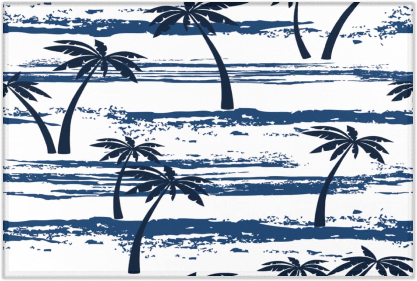 2 x 3 feet Cartoon Coconut Tree Painting Super Soft Area Rug for Kids Baby Nursery, Nursery Children Kids Girls Room Home Decorative, Large Carpets for Bedroom