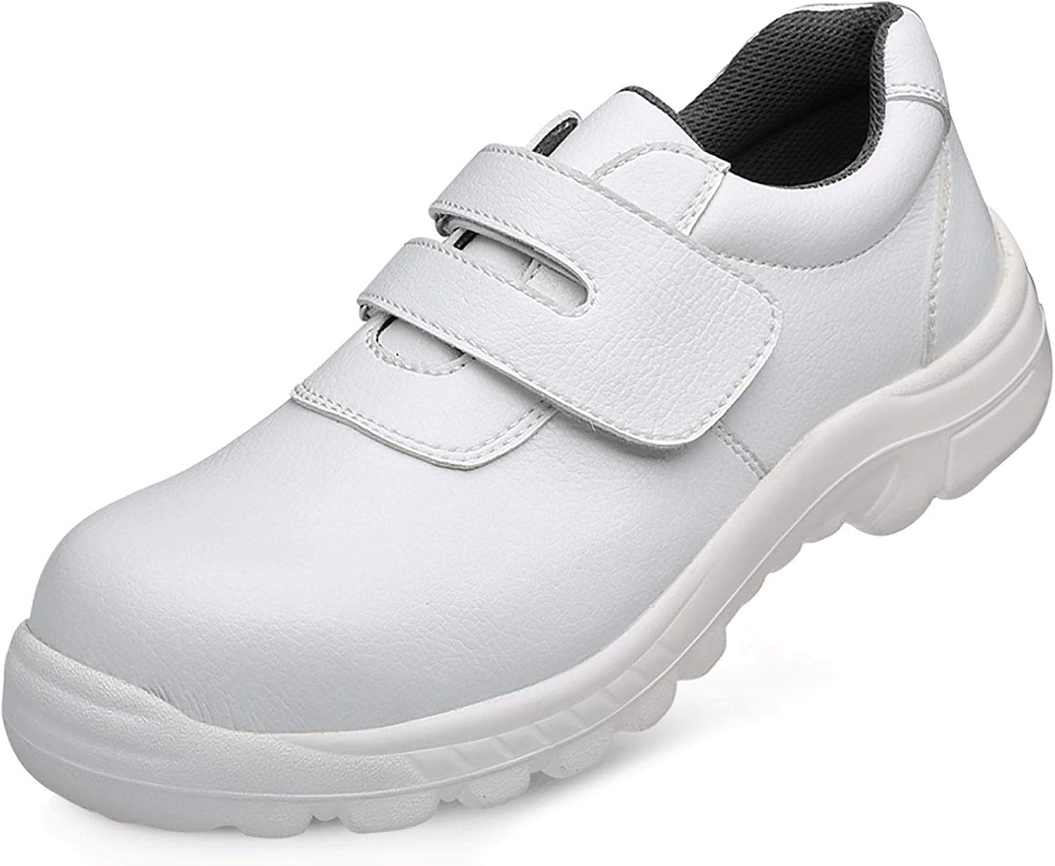 HEWXWX White Safety Shoes, Men Women AntiStatic Laboratory Shoes