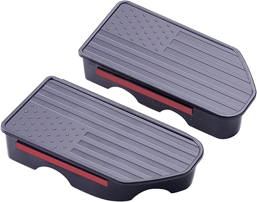 Bed Rail Stake Pocket Covers for GMC Chevy Silverado/Sierra 1500 (2019-2024),GMC Sierra 2500 3500HD (2020-2024),Truck Caps Rear Holes Plugs Covers Black(2PCS)