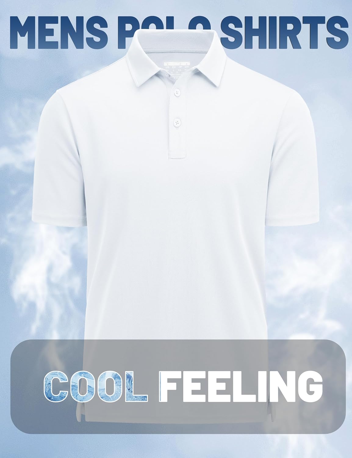 MAGCOMSEN Men's Polo Shirts Short Sleeve Golf Quick Dry Collared Moisture Wicking Athletic Performance Polos