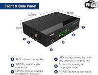 Edision Proton S2 Plus Full HD műholdvevő FTA Unicable kompatibilis DVB S2 2 az 1-ben Comfort távirányító HDMI SCART S PDIF USB LAN WiFi 3