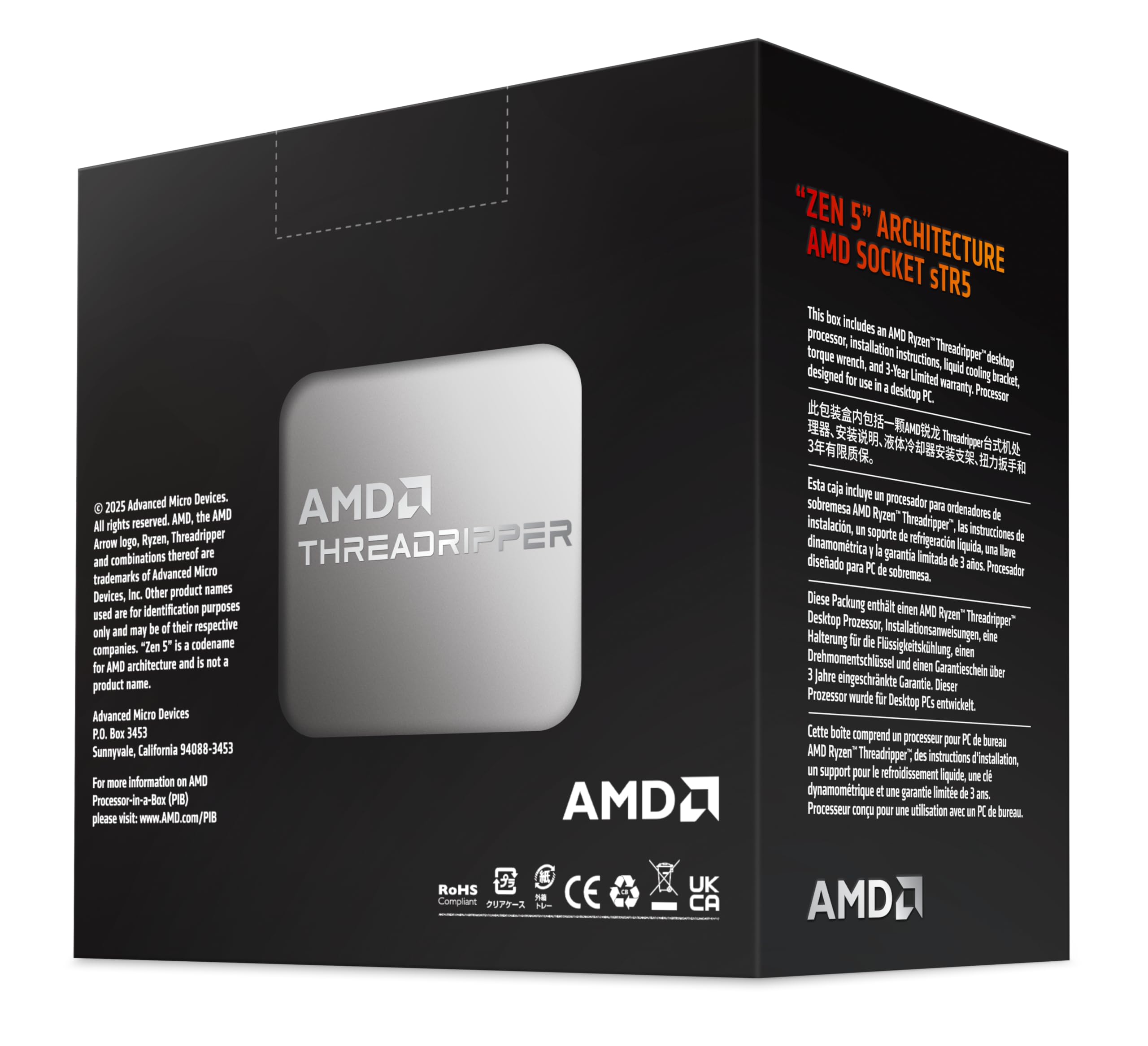 Procesor AMD Ryzen Threadripper 9970X.