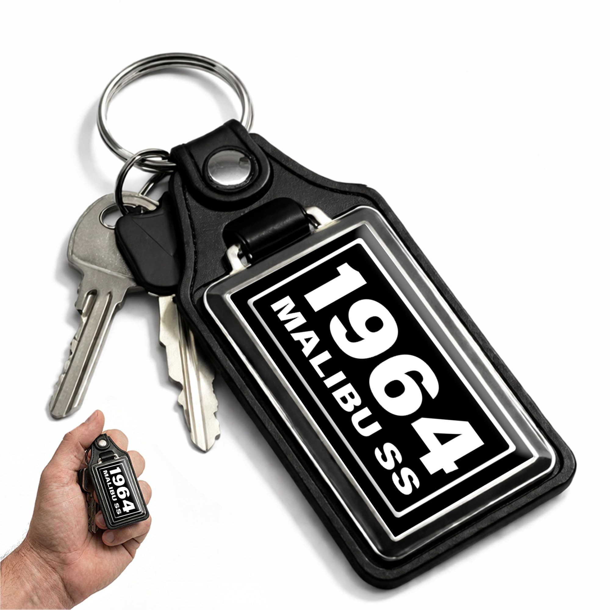 Brotherhood 1964 Compatible with Chevelle Malibu SS Design Key Chain