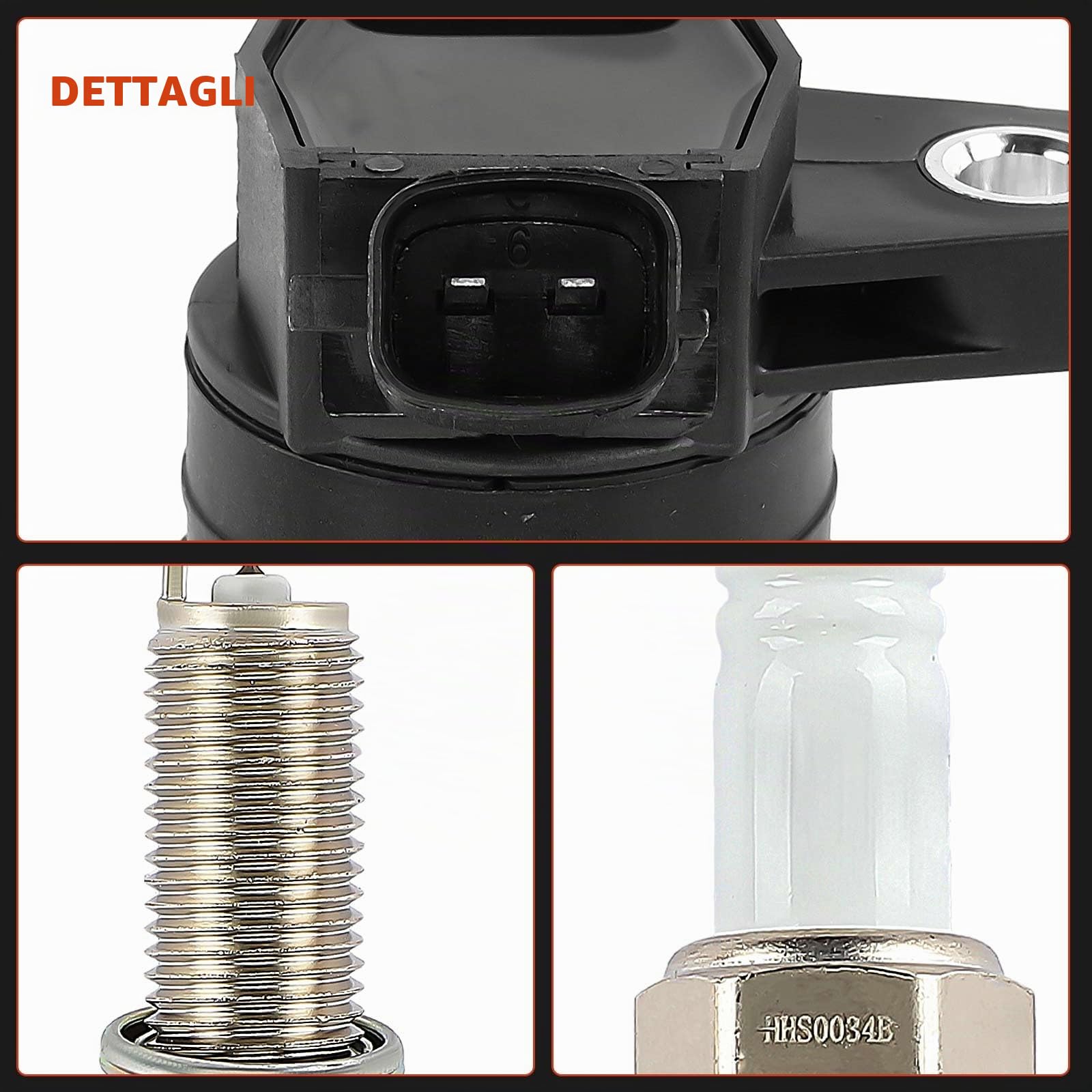 Frankberg 3 bobine di accensione + 3 candele per benzina 2730104000 | Compatibile con: Picanto TA, i10 PA, i10 BA IA
