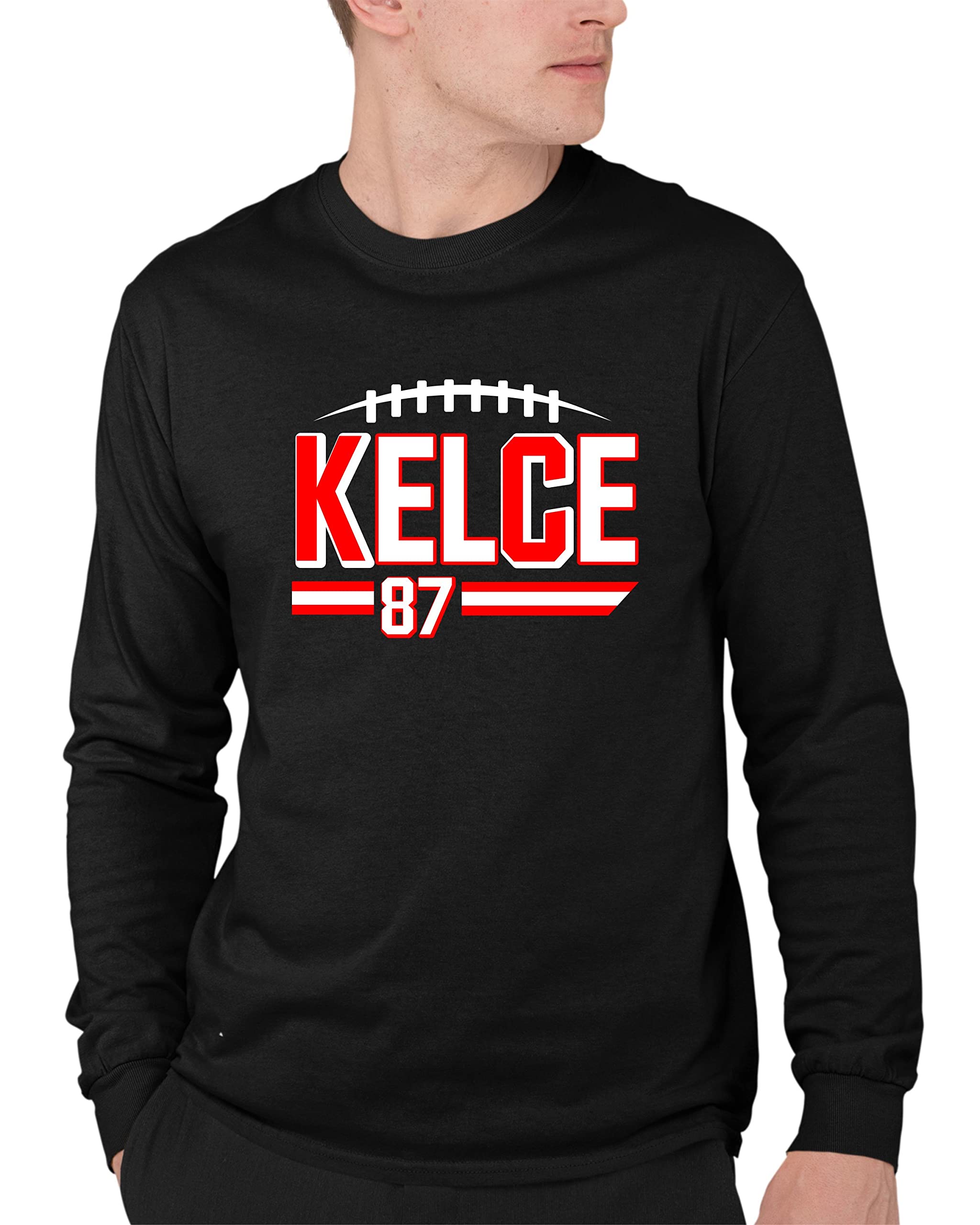 Squatch King ThreadsKC Kelce Mens Long Sleeve T-Shirt