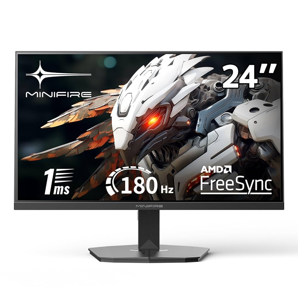 Minifire ゲーミングモニター FullHD 180hz対応 24インチ Amazon.co.jp: Minifire ゲーミングモニター180Hz/24.5インチ