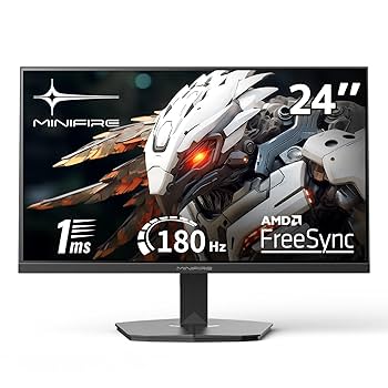 Minifire Gaming Monitor 24 Zoll, 180 Hz, 1ms, FreeSync, Full