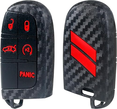 Miniatura 8 de Funda para llavero para Dodge Accessories de 5 botones para Dodge Charger Challenger Dart Durango Journey de repuesto de control remoto de 3, 4, 5