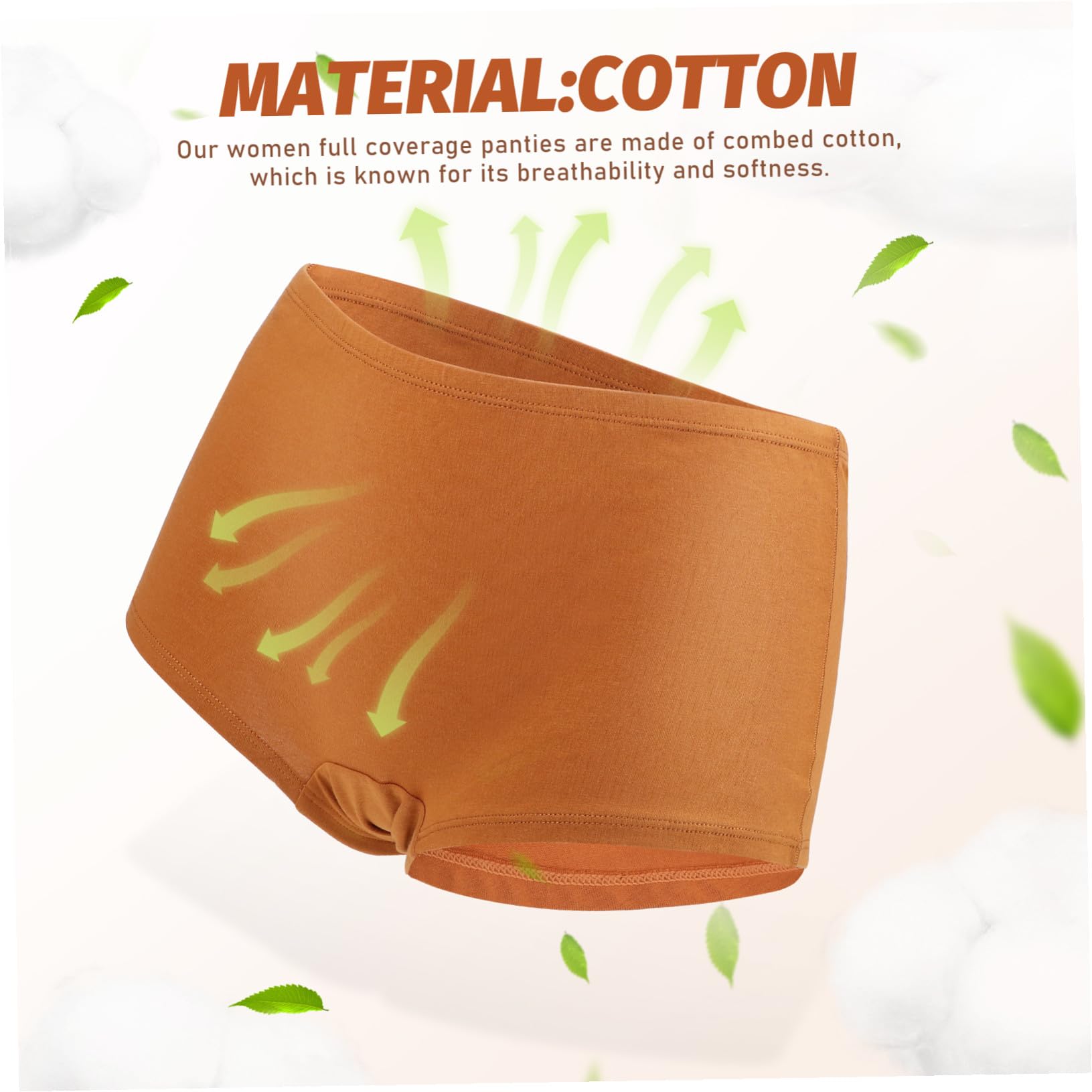 Bragas de Mujer Talla Xxl de Algodón, 5 Piezas, Cobertura Total | Corte Boyshort, Sensación de Soporte, para Ocasiones Obsequios y Actividades al Aire Libre