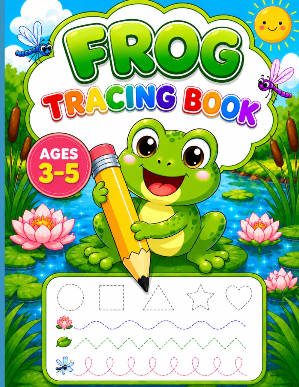 Frog Tracing Book for Kids Ages 3–5: Fun and Easy Line Tracing Activities, Pencil Control Practice and Preschool Learning Workbook for Toddlers and Kindergarten Kids