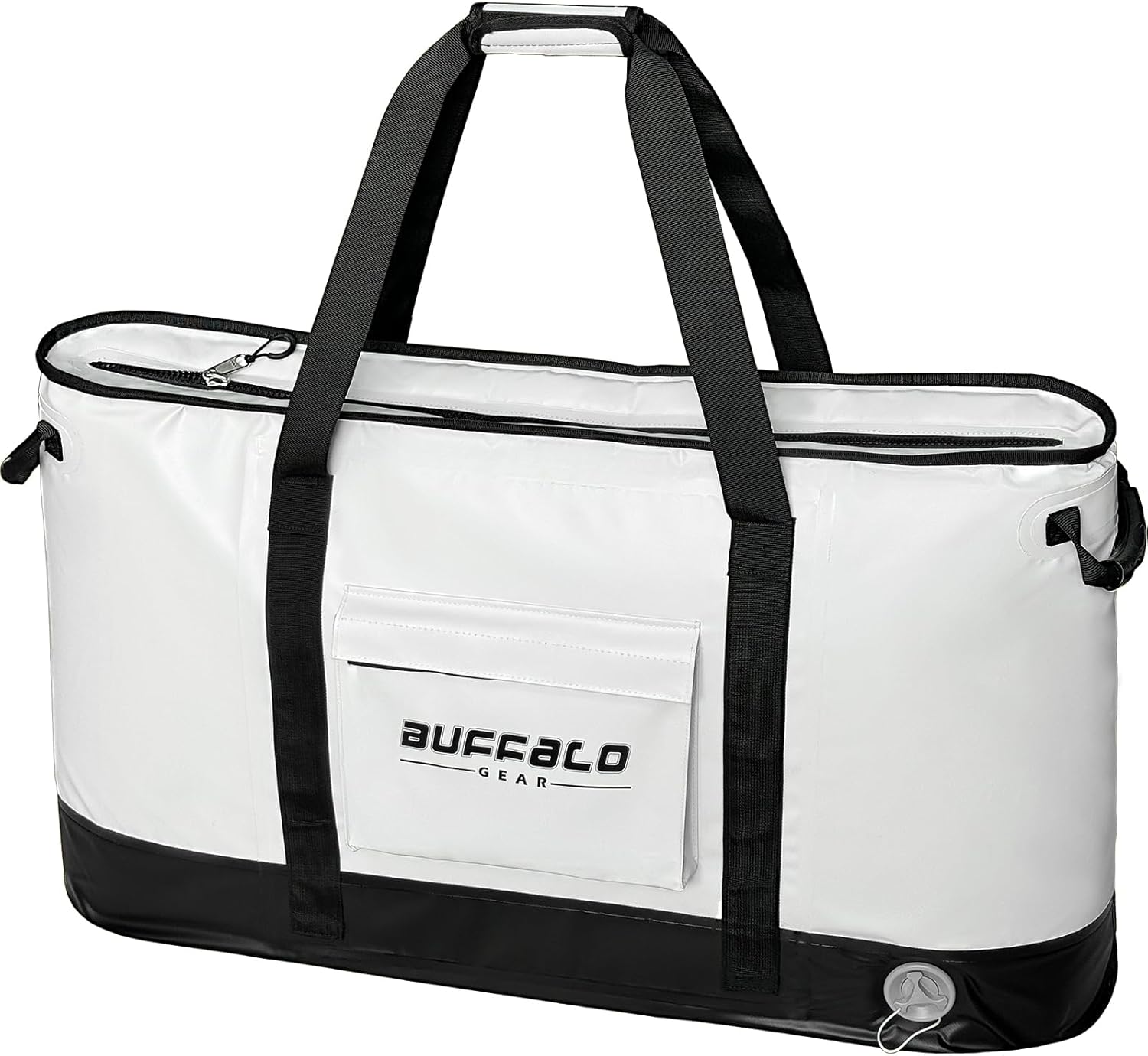 Buffalo Gear Insulated Fish Cooler Bag 106Qt Fish Kill Bag with YKK Zipper, Flat Bottorm Fishing Bag Keep Your Catch Cool and Fresh All Day