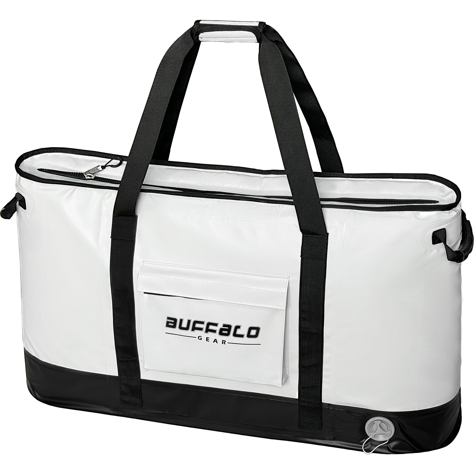 Buffalo Gear Insulated Fish Cooler Bag 106Qt Fish Kill Bag with YKK Zipper, Flat Bottorm Fishing Bag Keep Your Catch Cool and Fresh All Day