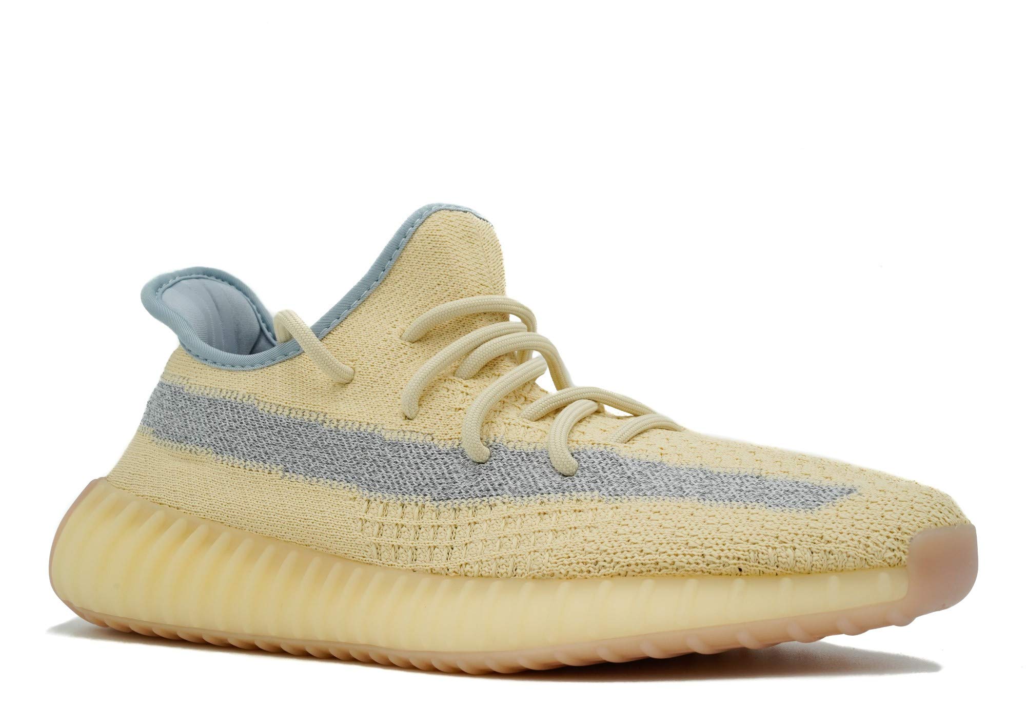 adidas Mens Yeezy Boost 350 V2 Linen Linen/Linen/Grey Woven Size 12