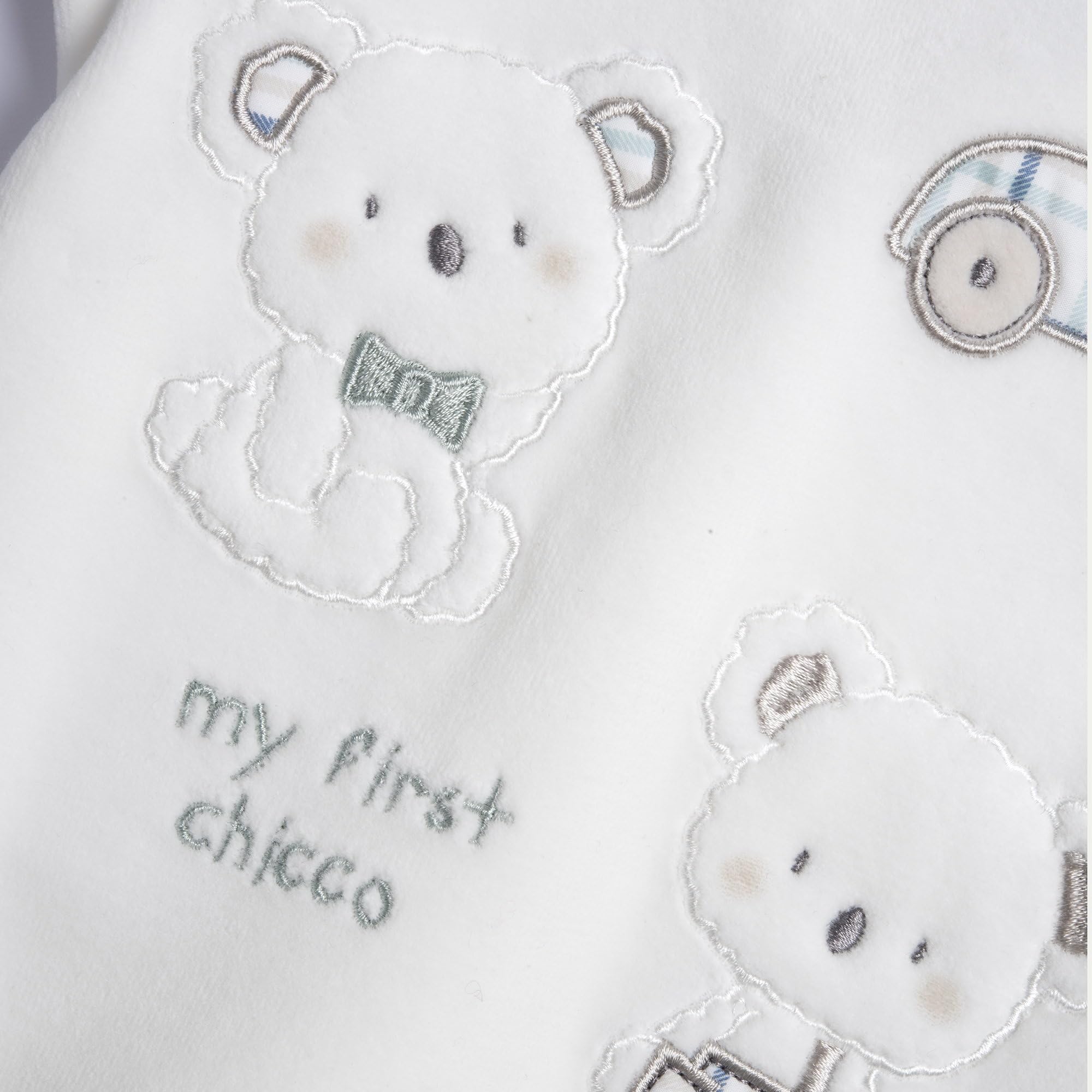 Chicco, Tutina Neonato, con Comoda Apertura sulla Schiena e a Patello con Bottoncini, in Calda e Morbida Ciniglia, Lavabile in Lavatrice, Abbigliamento Neonato 0-24 Mesi, Idea Regalo Nascita