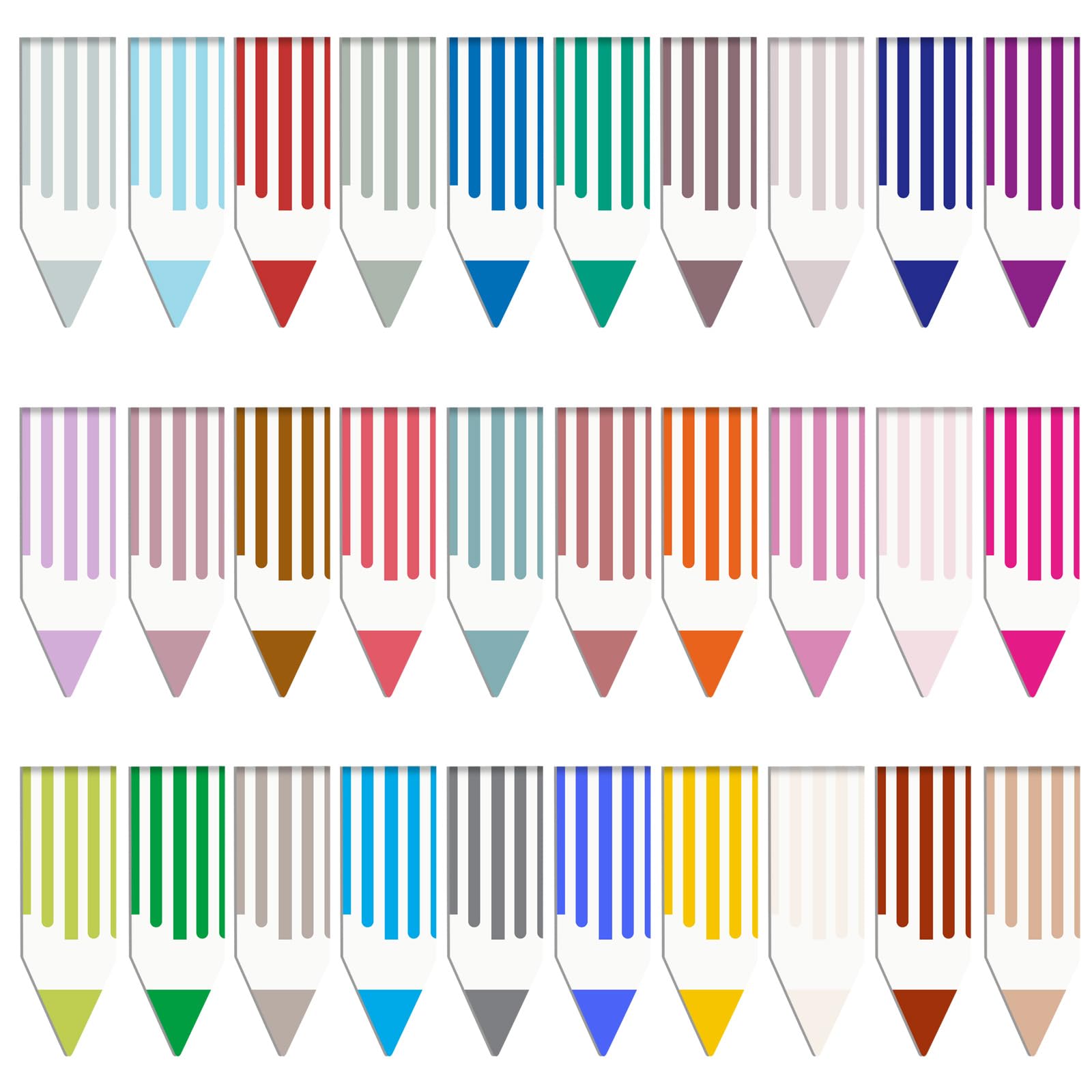 MWOOT 30 Piezas Marcadores de Página Magnéticos Forma Flecha, Arrow Shape Magnetic Bookmarks, Clips de Página para Pestañas Índice, Estudiantes, Profesores,Favores de Fiesta,Bolsa de Regalo(1,5x4,5CM)