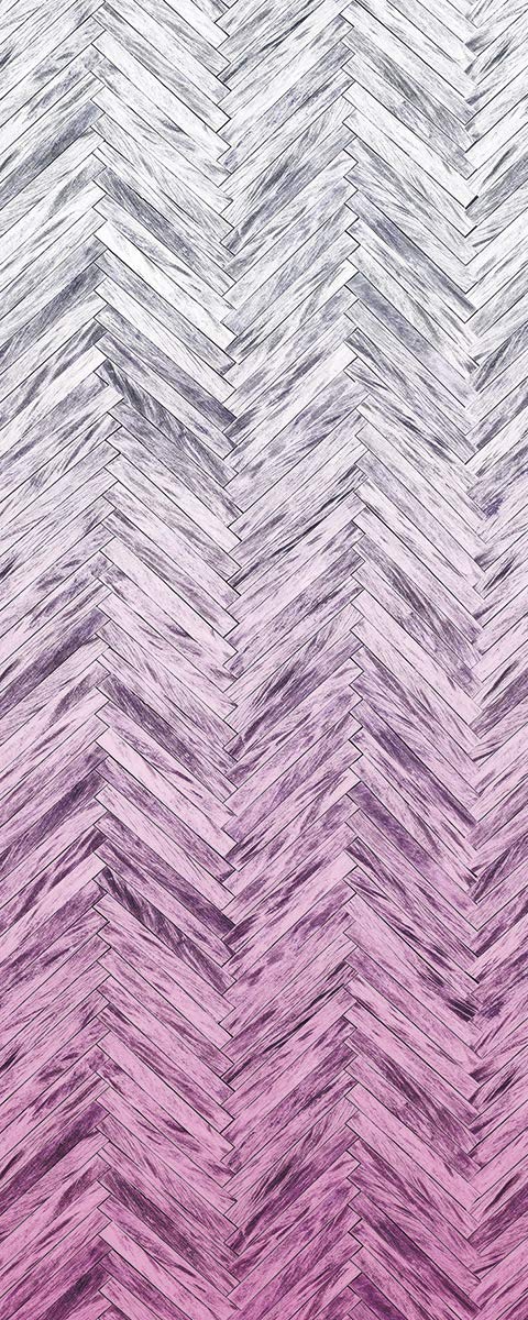 Komar Non-Woven Photo Wallpaper Herringbone Pink Panel 100 x 250 cm (Width x Height) - Image 2