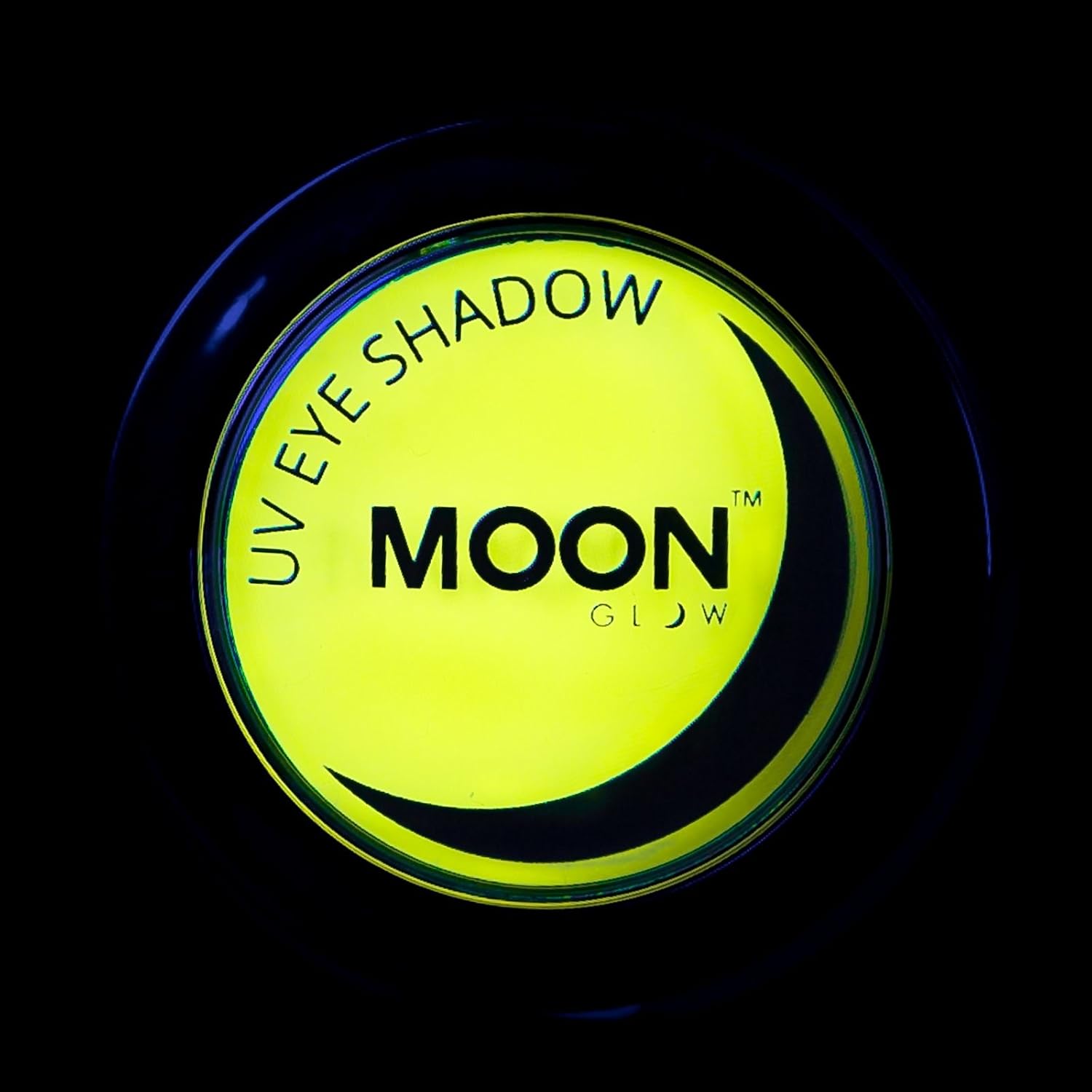 Moon Glow - Blacklight Neon Eye Shadow 0.12oz Yellow – Glows brightly under Blacklights/UV Lighting!