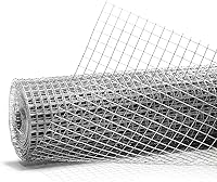 Vista 10 de Fencer Wire Paño galvanizado de calibre 19 con malla de 1/2 x 1/2 pulgadas para gallinero/correr/jaula/correr/correr/correr/correr/verduras, jardín