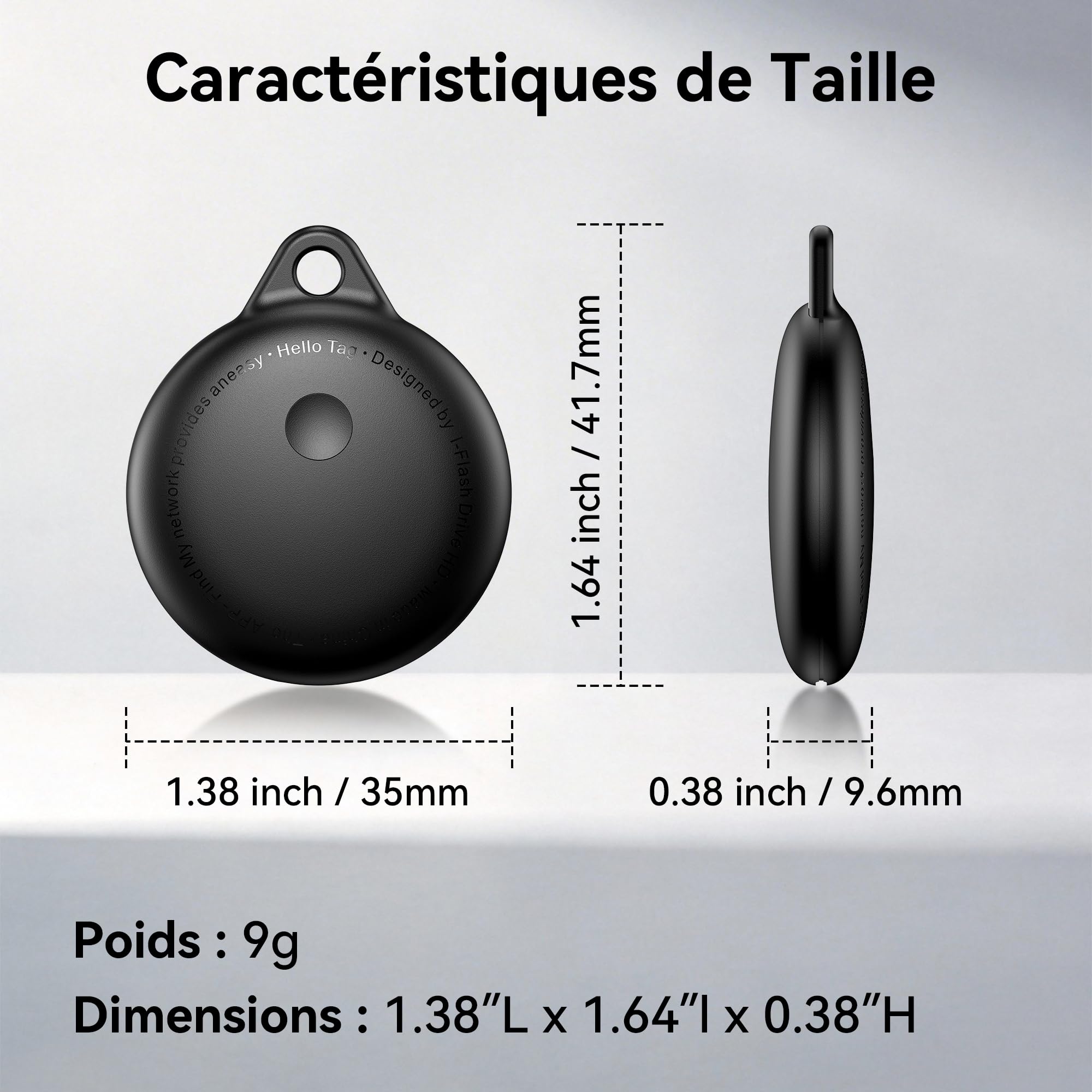 Air Tracker Android sans Abonnement, 4 Traceur Localisateur D’Objets, Smart Tracker Tag Fonctionne avec l’app Google Localiser, IPX6 Bluetooth Tracker pour Les Clés,Portefeuilles,Valises
