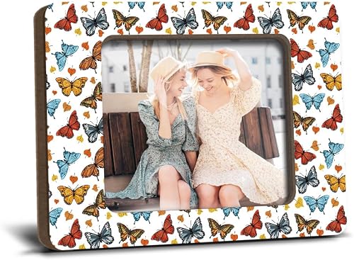 Butterfly Fridge Magnetic Picture Frames Colorful Gift for Women Friends Mom Bes