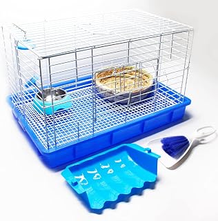 Pet Cages for Small Animals Dimension 21.8x14.6x13 INCH Habitats Cages,Short-Haired Hamsters Guinea Pig Habitats ,Rabbit Habitats, Small Cat&Dog Cages