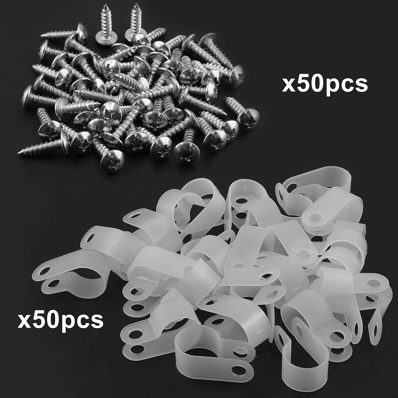 Clips De Sujeción Para Cable De Acero - 10 Unidades Con Tornillos M4, Latón Plateado, Agujero De 3 Mm