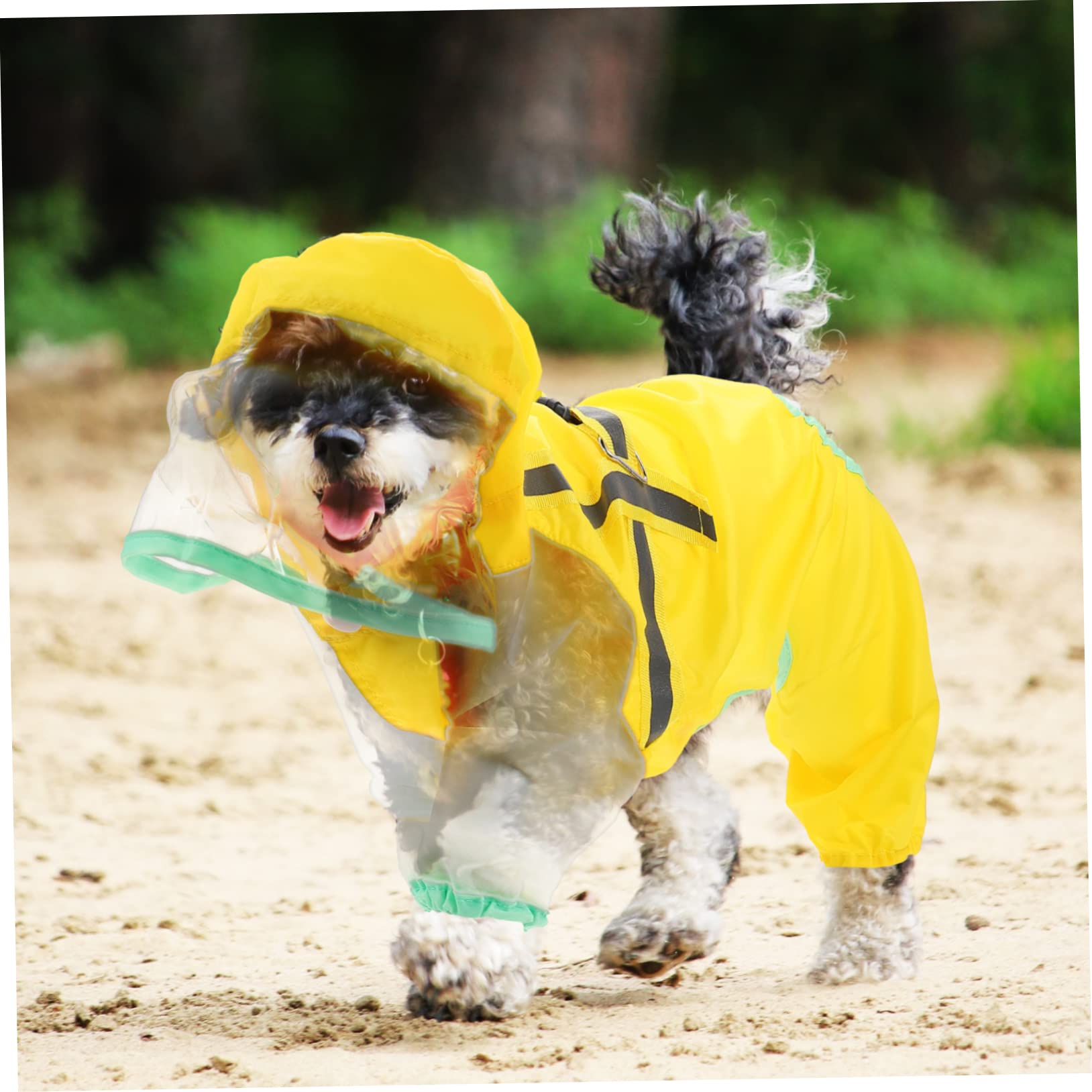 Manteaux de Pluie pour Chien imperméables, imperméable pour Chien, 5 pièces imperméable réfléchissant pour Chien en Taffetas de Polyester Fournitures pour Anima