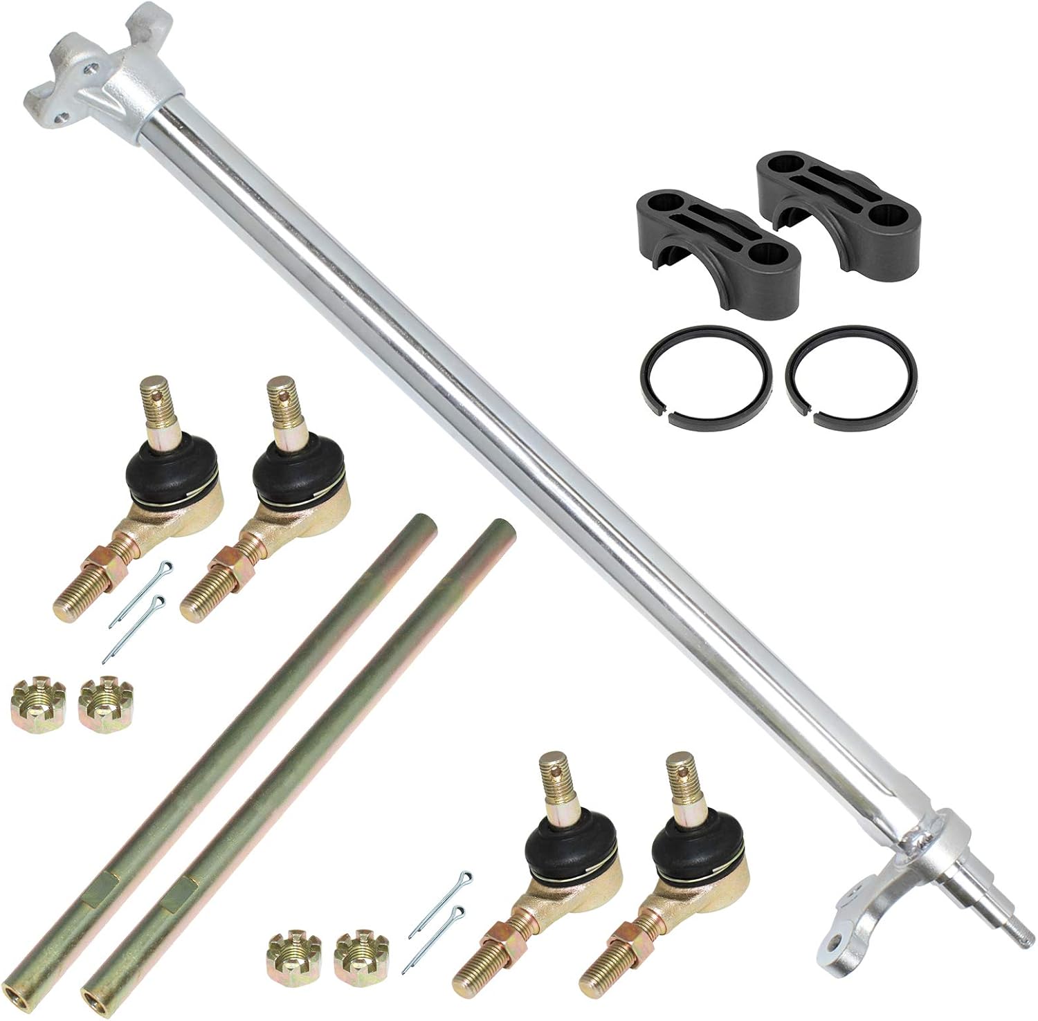 Amazon Caltric ステアリングステムシャフト タイロッドエンドキット付き ヤマハ Warrior 350 Yfm350X