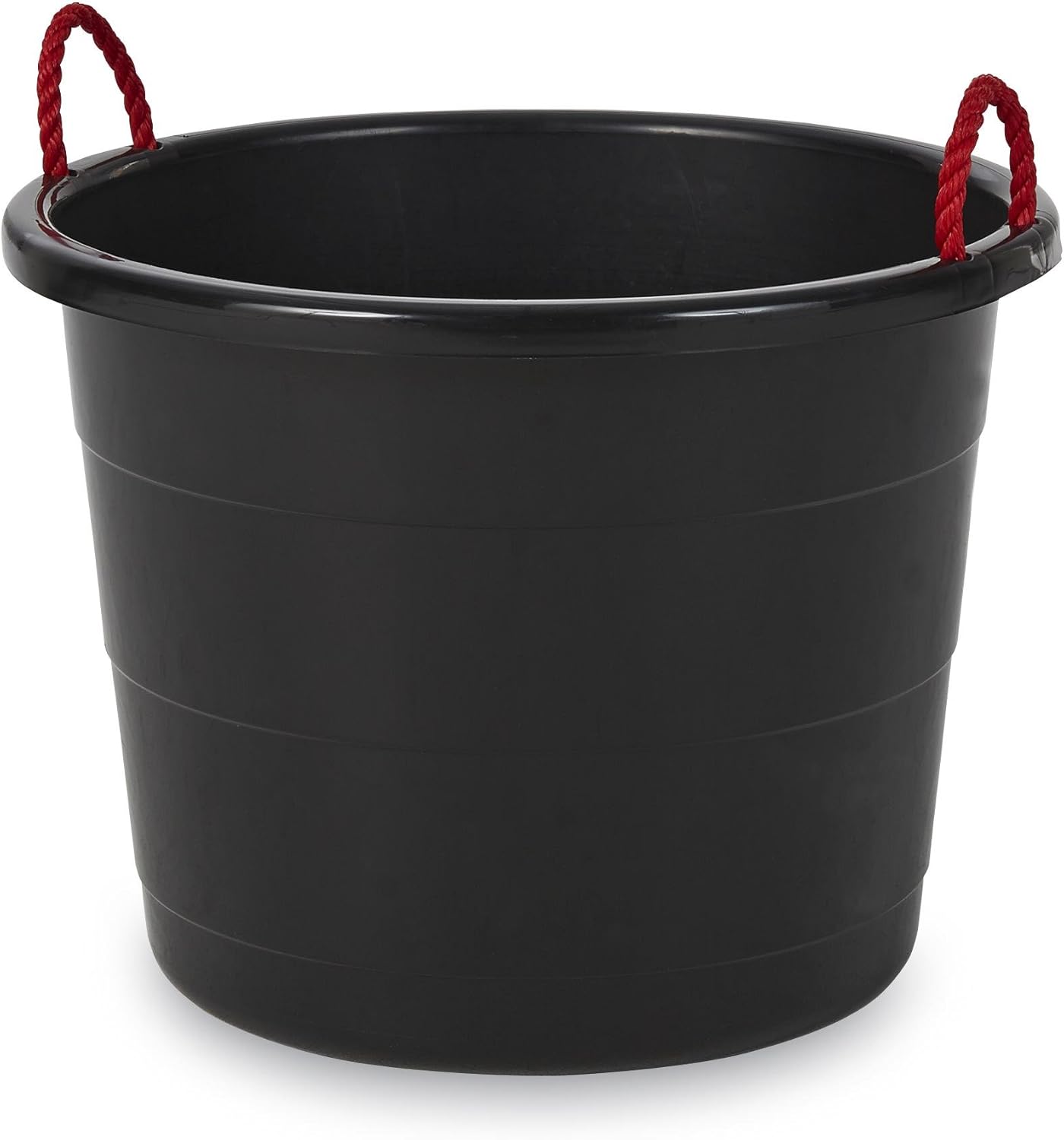 Essential Home 17Gallon Rope Handle Tub Black Home