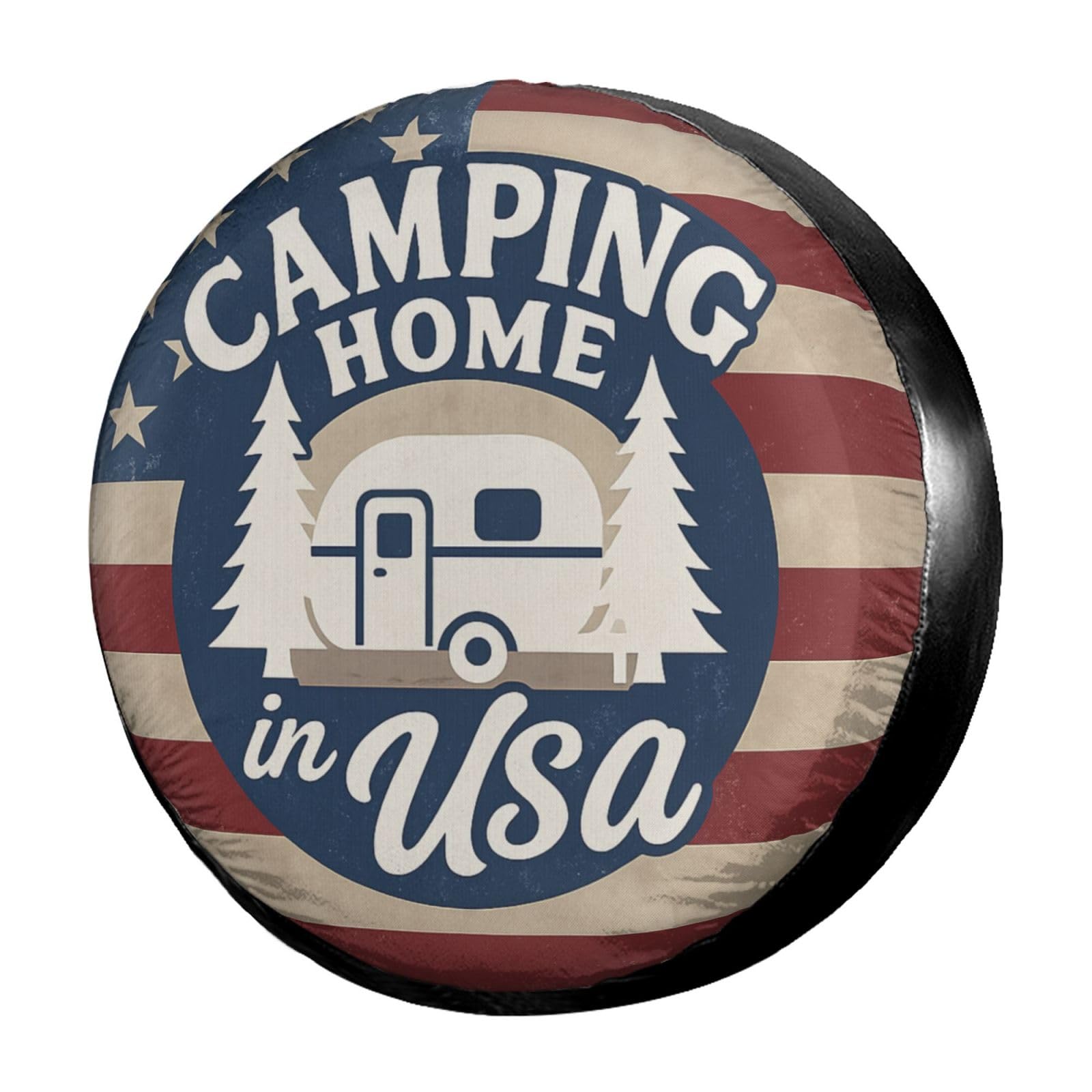 Dujiea Camping Home Spare Tire Cover, Universal Wheel Tire Cover Waterproof Dust-Proof Tire Protectors for Trailer Rv SUV Truck Camper and Many Vehicle 14 15 16 17 Inch