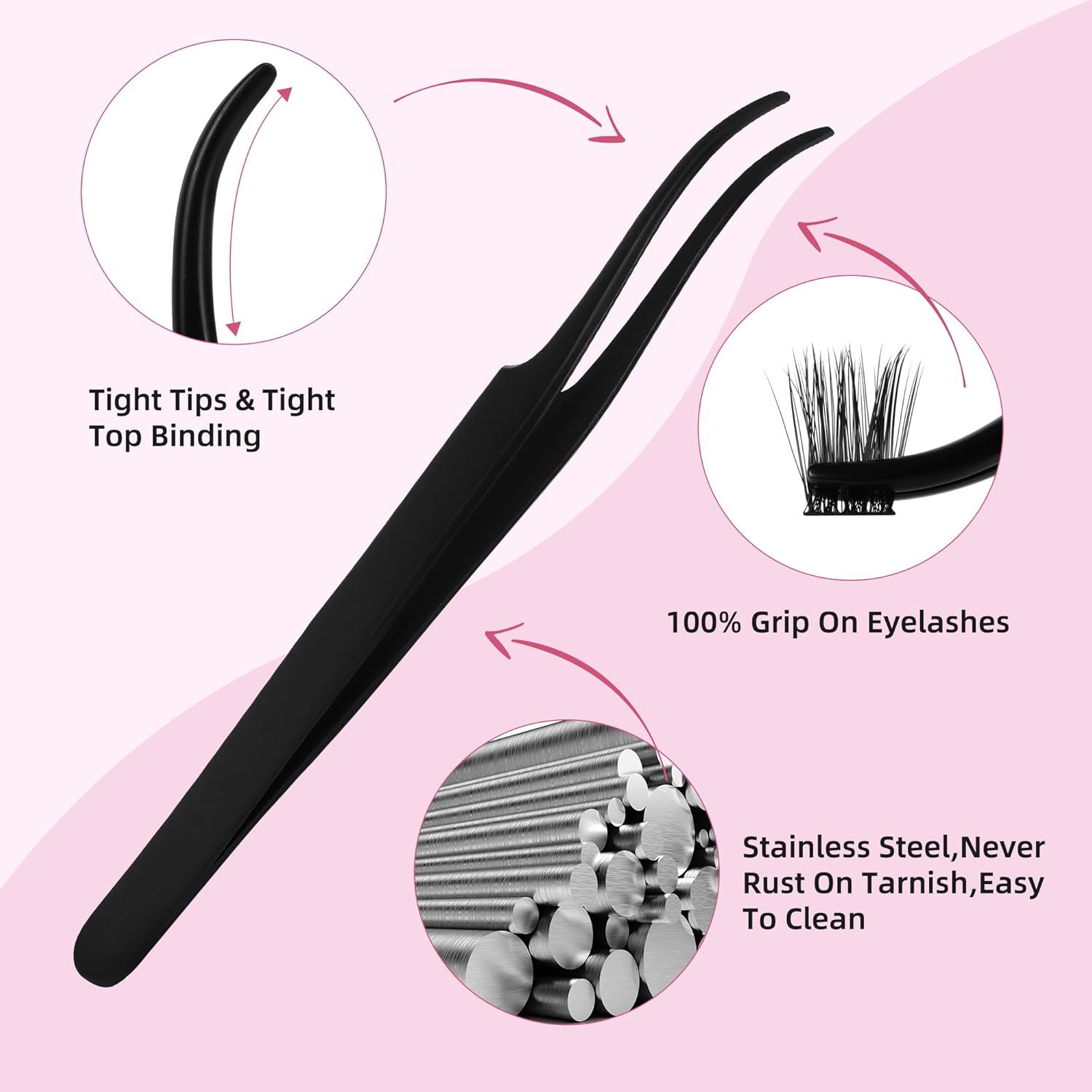 Uilulu Lash Cluster Kit 10-18mm Wispy Lash Clusters C Curl Eyelash Clusters, DIY Lash Extension Kit with Lash Bond & Seal, Lash Glue Remover, Lash Tweezers(U12 Lash Kit)