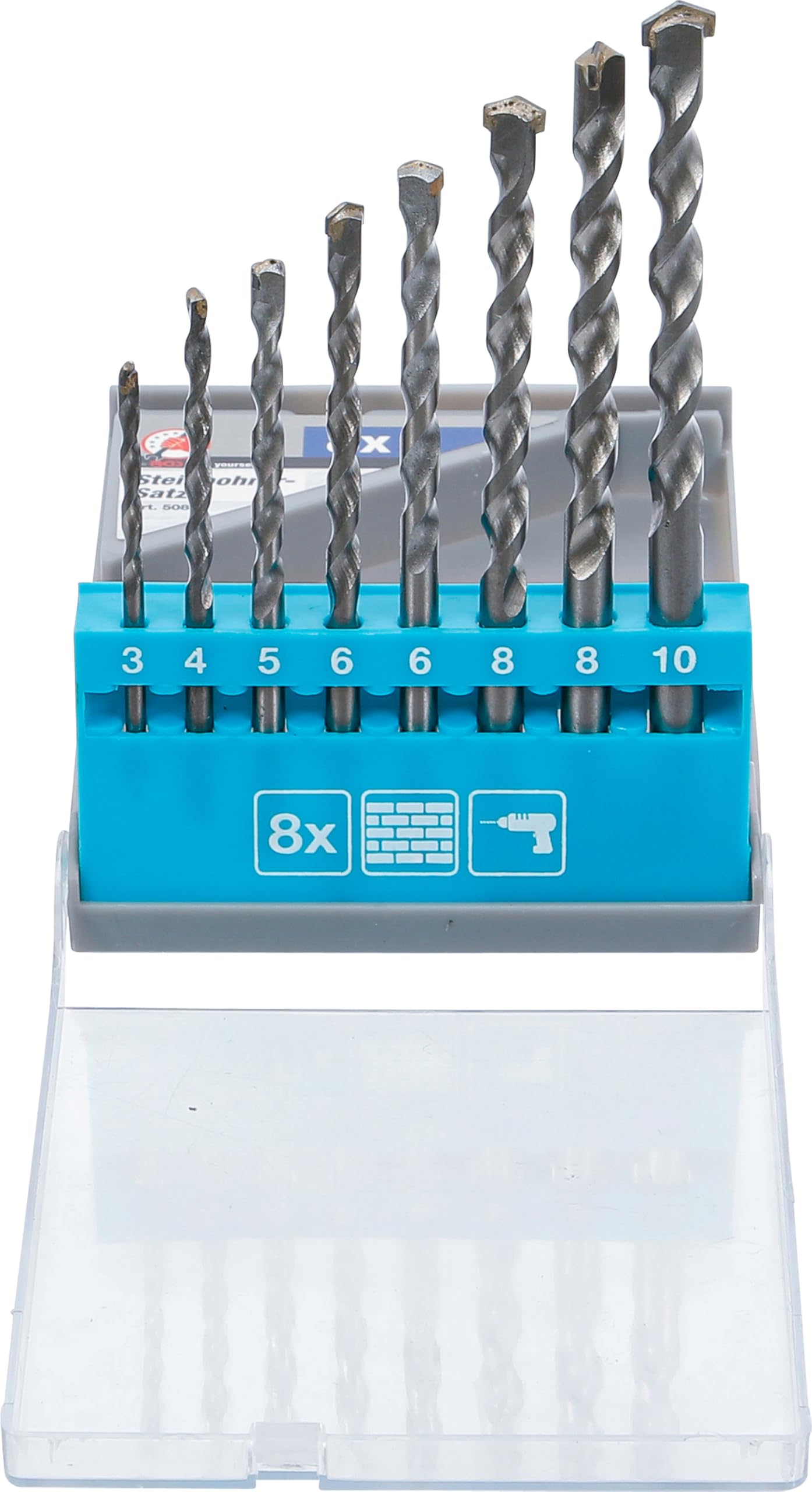 BGS Diy 50806 | Masonry Drill Set | 3 - 10 mm | 8 pcs.