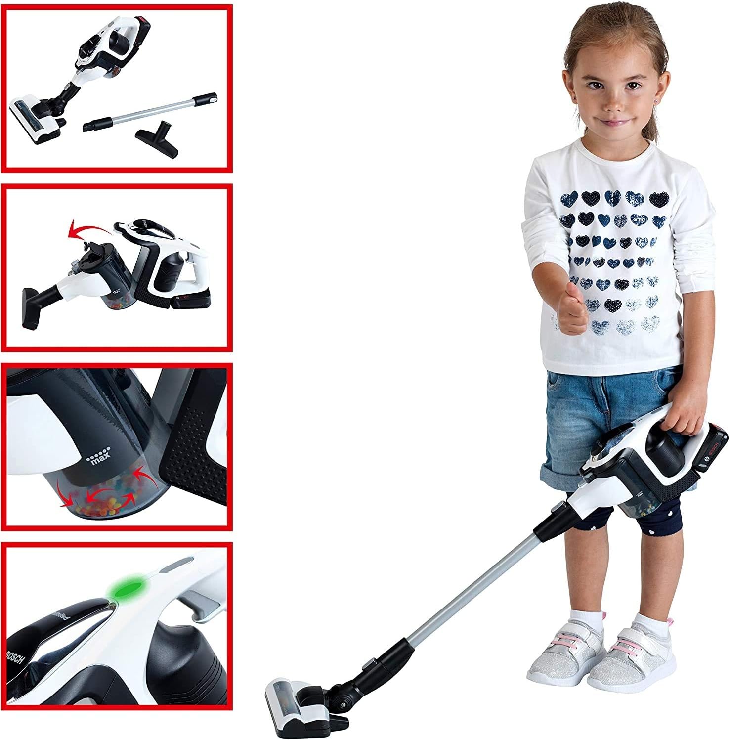Klein Theo Bosch Unlimited Vacuum Cleaner Premium Toys for Kids Ages 3 Years & Up