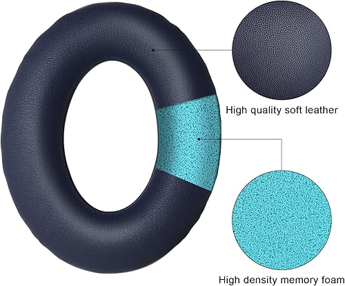 Miniatura 5 de Almohadillas de repuesto para Bose QuietComfort 35 35 II 15 25 (qc 35 25 15QC35 ii), fundas para auriculares, algodón con memoria de alta densidad,