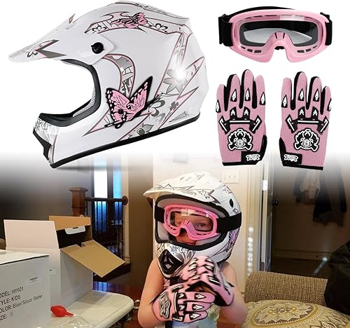 Miniatura 9 de TCT-MOTORPARTS DOT Youth Kids Motocross ATV Helmets Offroad Street Dirt Bike Full Face Helmet