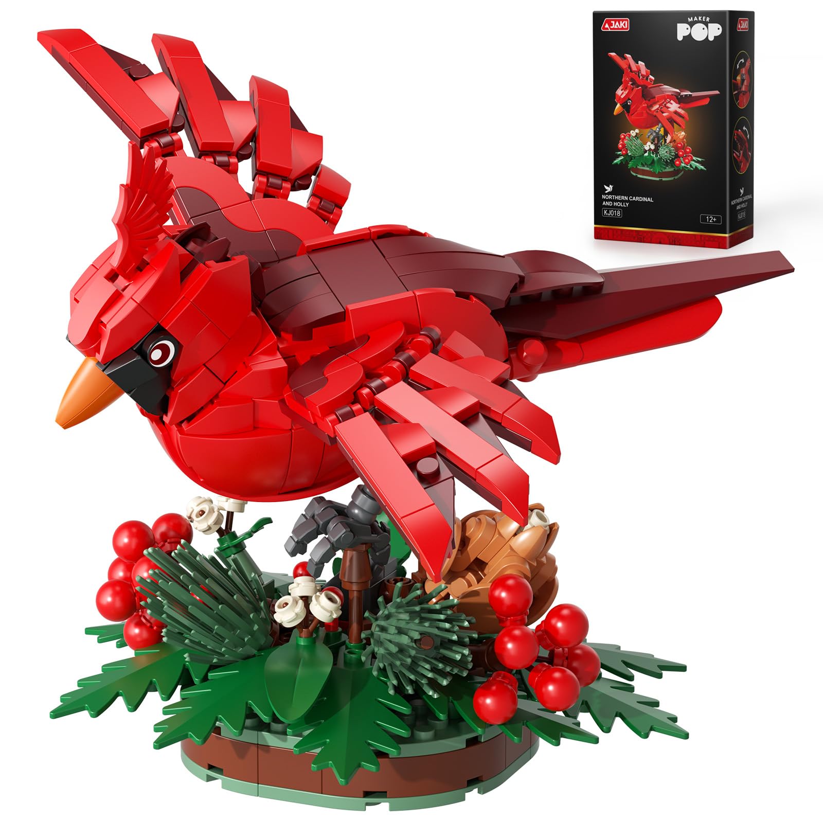 Amazon.com: JAKI Northern Cardinal Building Kit, Red Bird with