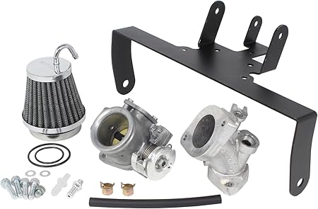 Amazon スペシャルパーツ武川 ビッグスロットルボディーキット F34 Z125 Pro 03 05 0146 キャブレター 車 バイク